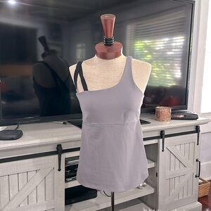 Alo Yoga Womens Repose Purple Fitness Sleeveless Tank Top Athletic Size L